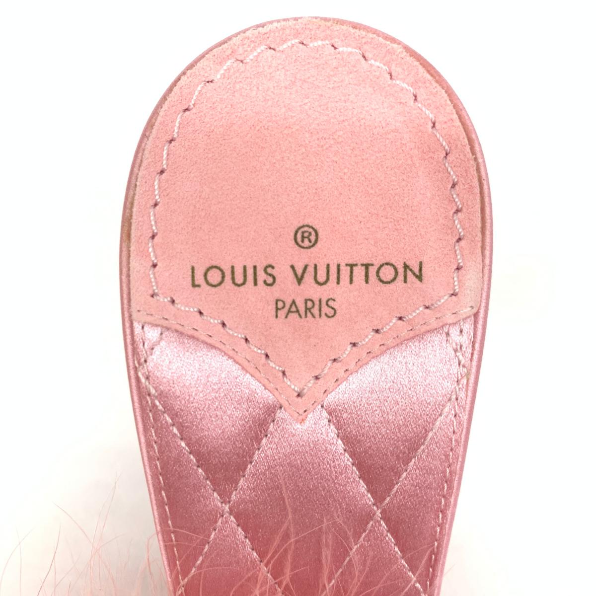 未使用品◇LOUIS VUITTON ルイヴィトン マリリン フェザーサンダル