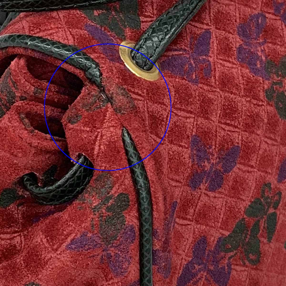 BOTTEGA VENETA ボッテガヴェネタ 巾着ショルダーバッグ 美品 レッド