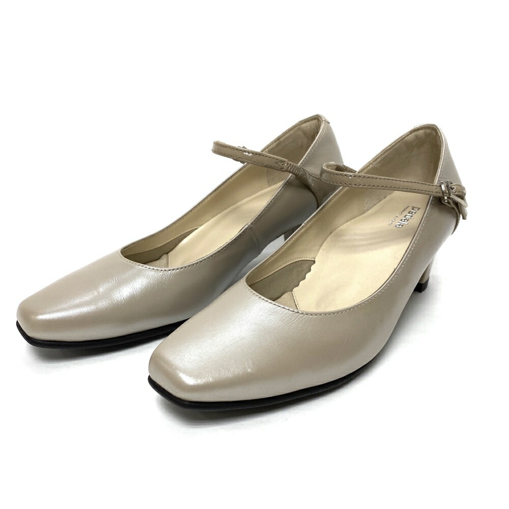 pedala ペダラ パンプス 美品 24cm ベージュ レザー レディース 靴 シューズ shoes MU1005