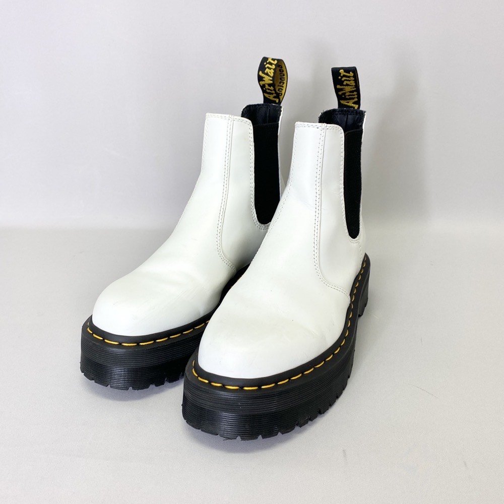 【楽天市場】Dr.Martens ドクターマーチン チェルシーブーツ UK7 2976QUAD ホワイト サイドゴア メンズ 靴 シューズ