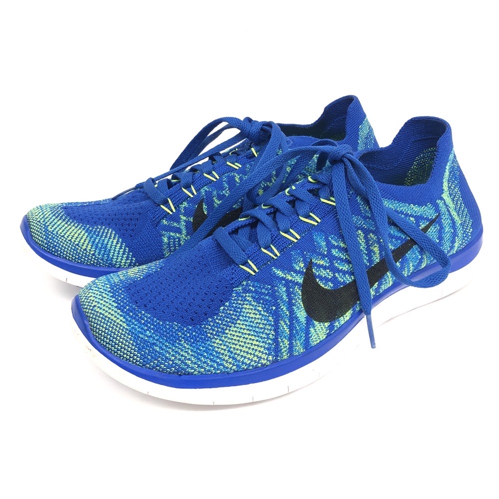 【楽天市場】NIKE ナイキ スニーカー 美品 25 717075-400 ブルー 合成繊維 フリーラン フライニット レディース 靴
