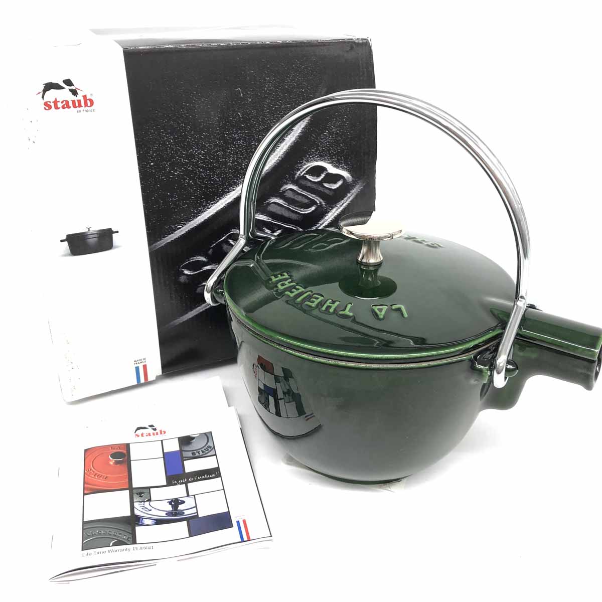 【楽天市場】staub ストウブ ラウンドティーポット 16.5cm 未使用品 40509423 鋳鉄、ホーロー 調理器具 やかん ヤカン