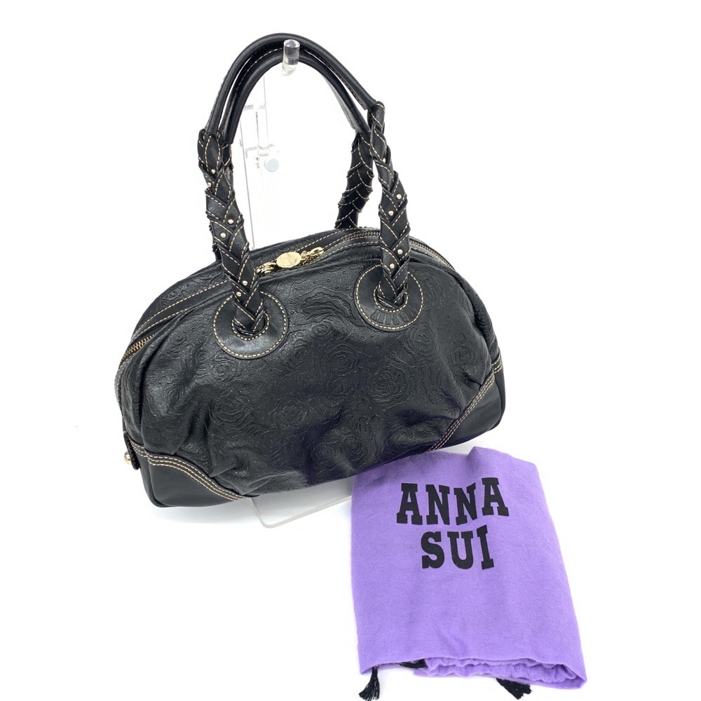 黒タタキSL/朱天黒 ANNA SUI mini ミニボストンバッグ - 通販 - www