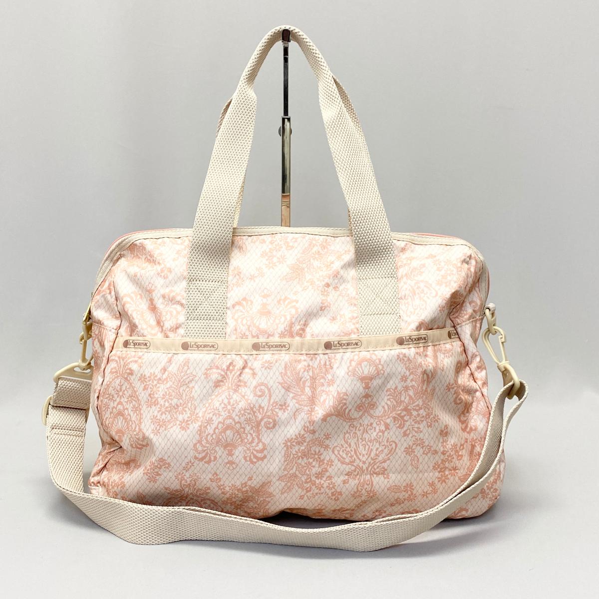 【楽天市場】LeSportsac レスポートサック キャリーオンバッグ ピンク 総柄 レディース ボストン トラベル ドラムバッグ bag 鞄