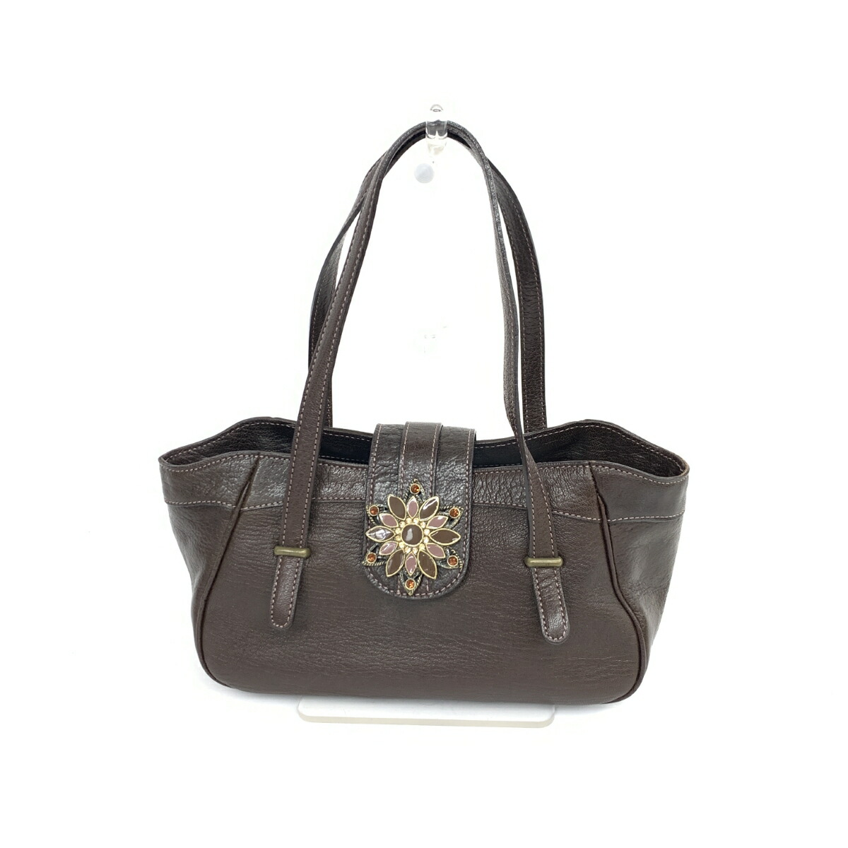 【楽天市場】Harrods ハロッズ ハンドバッグ ブラウン レザー レディース bag 鞄 【中古】：リサイクル ティファナ