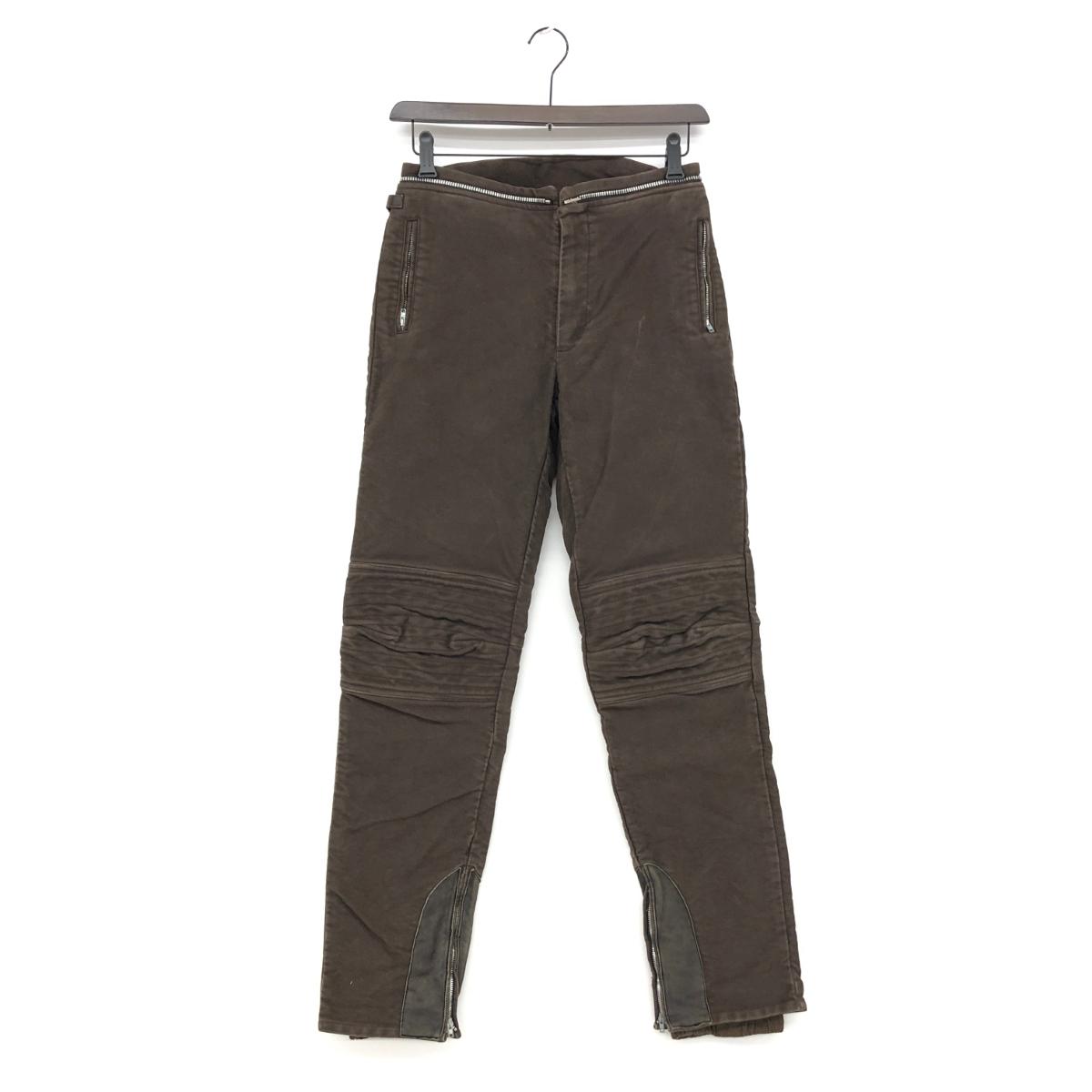 HELMUT LANG ヘルムートラング アストロバイカーパンツ サイズ46 ブラウン 綿 メンズ ボトムス モールスキン 【中古】