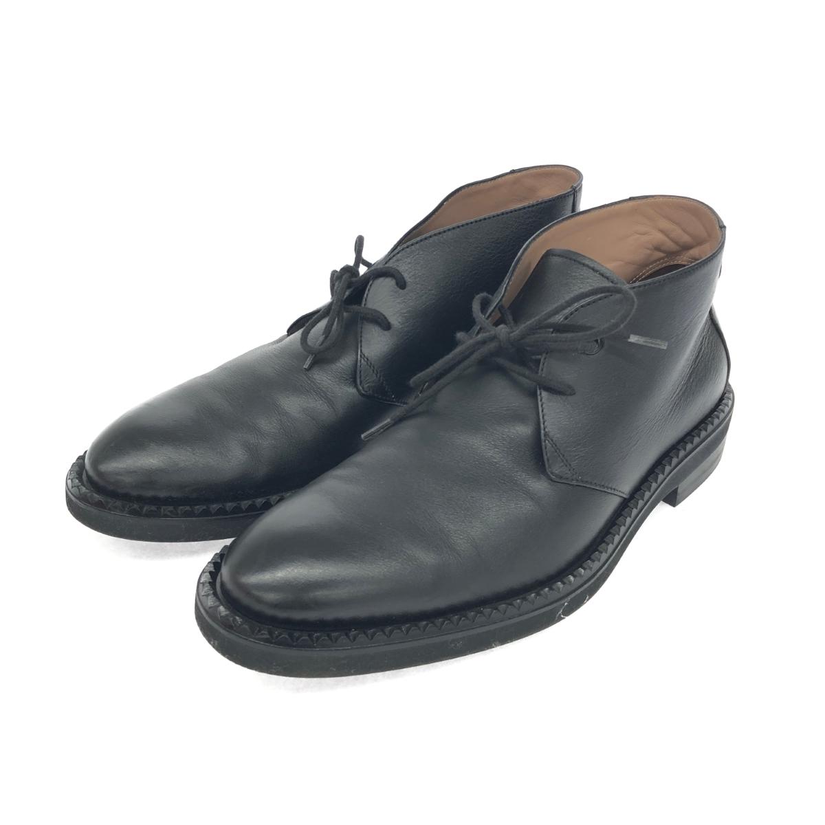 【フェラガモ　メンズ】ブラックレザーシューズ 8E フェラガモ メンズ】ブラックレザーシューズ 8E