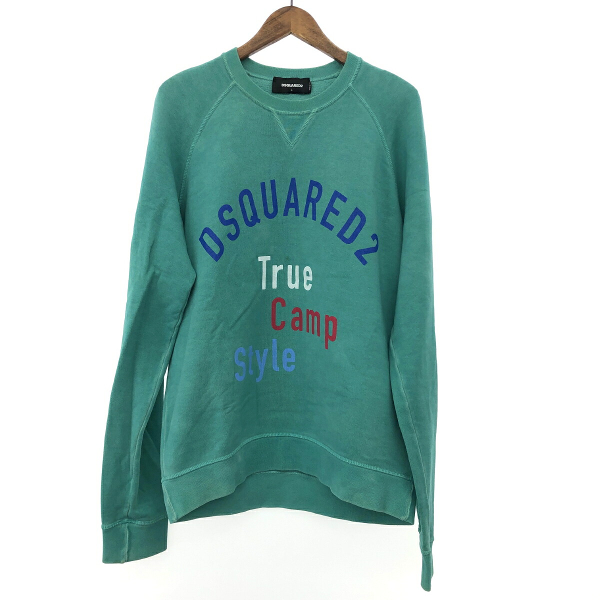 Dsquared2 ディースクエアード プリント スウェット サイズ:L グリーン メンズ トップス 【中古】 【202501】