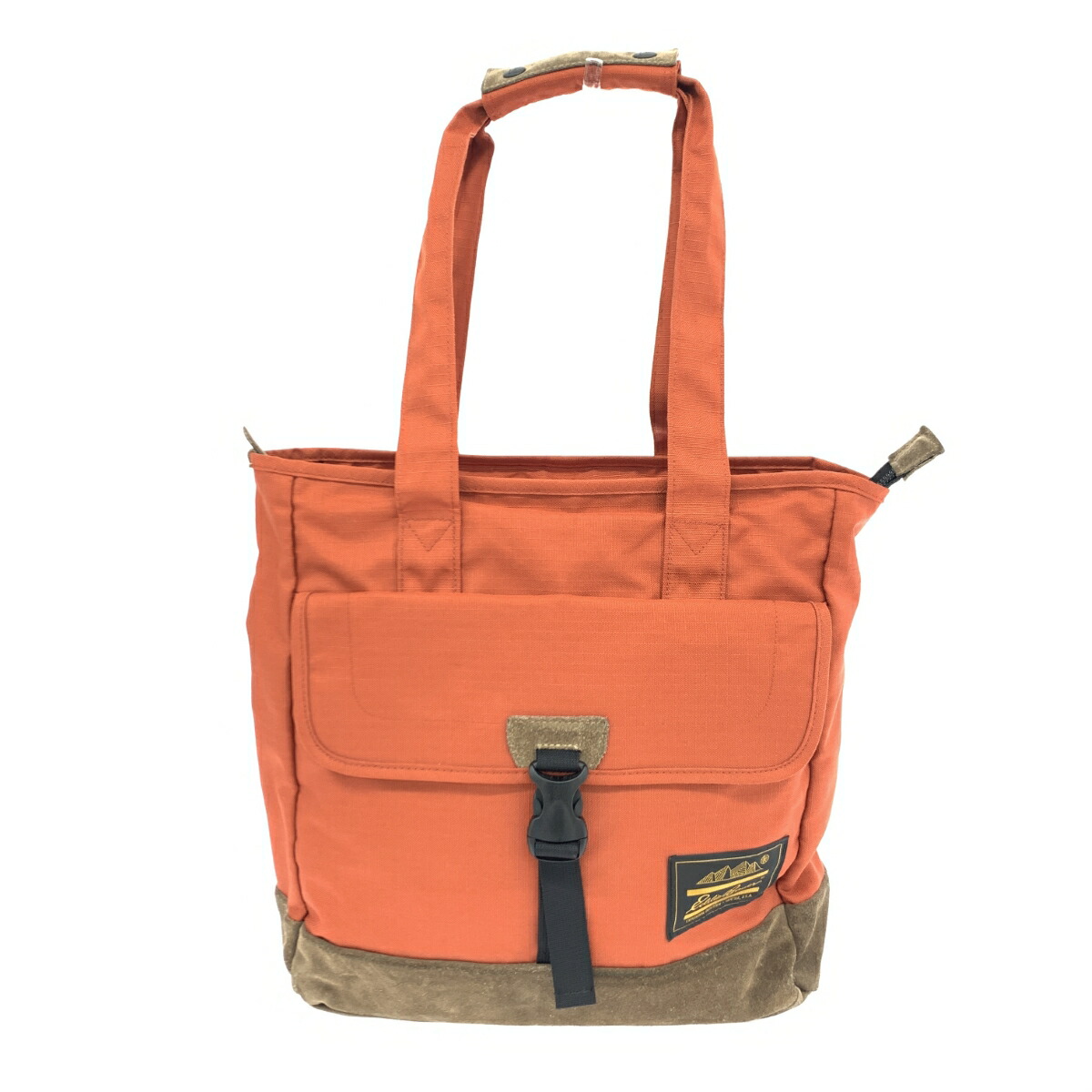 EDDIE BAUER エディーバウアー トートバッグ ブラウン/オレンジ リップストップ×スウェードレザー ユニセックス bag 鞄 【中古】