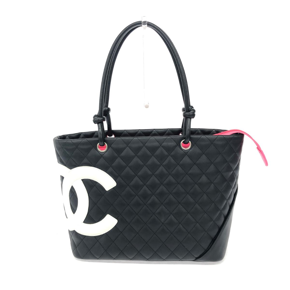 楽天市場】CHANEL シャネル カンボンライン ミディアムトート