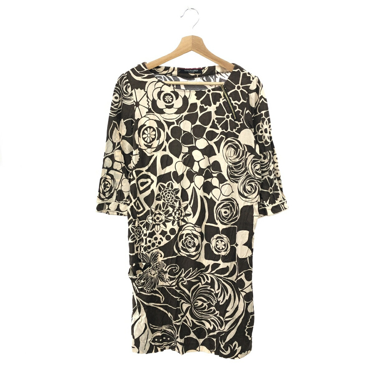 楽天市場】LEONARD レオナール 【美品】0430150 フラワーシルク
