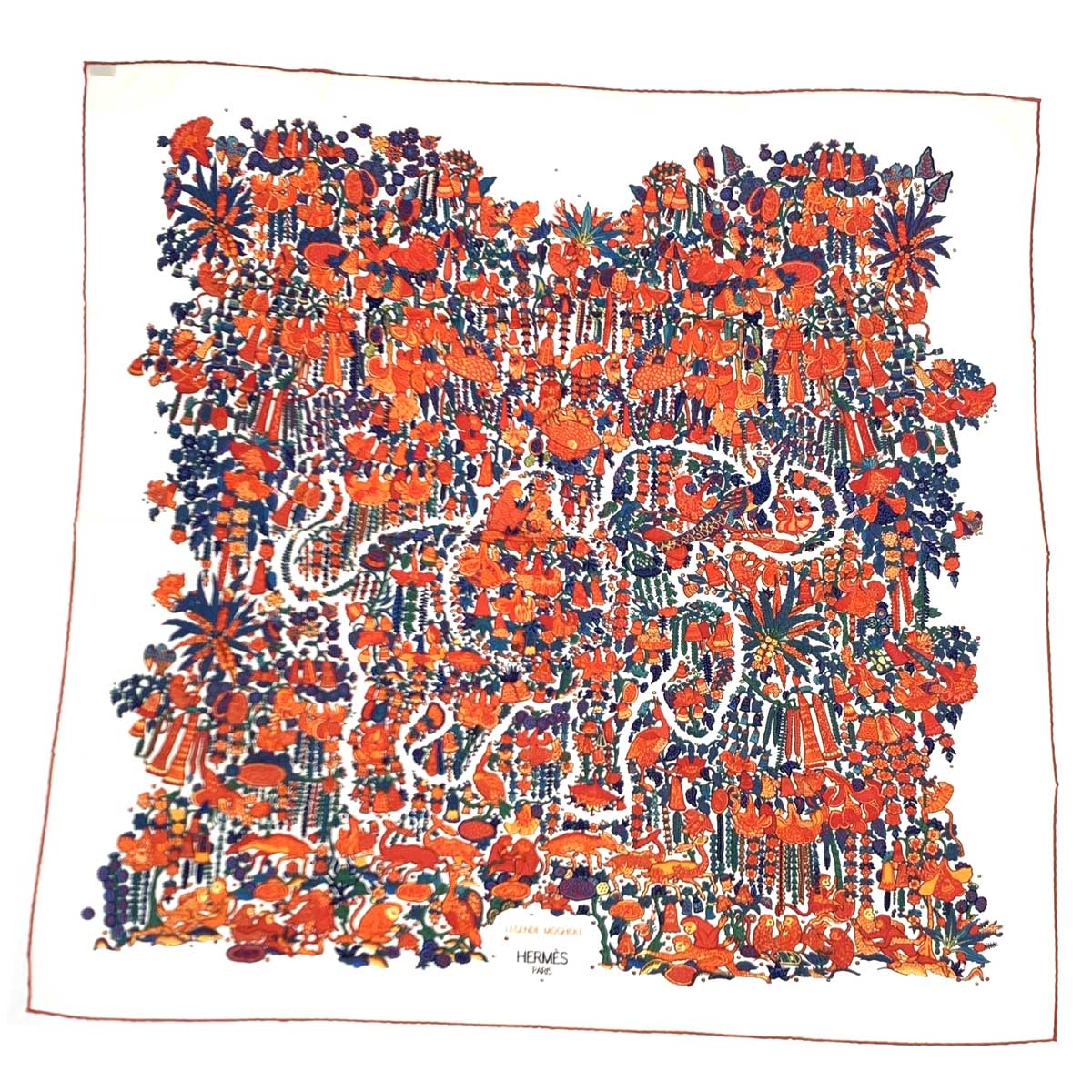 美品★HERMES★エルメス★カレ90★スカーフ★24番地のミステリー HERMES】エルメス カレ90 スカーフ Mystere au 24 24番地の