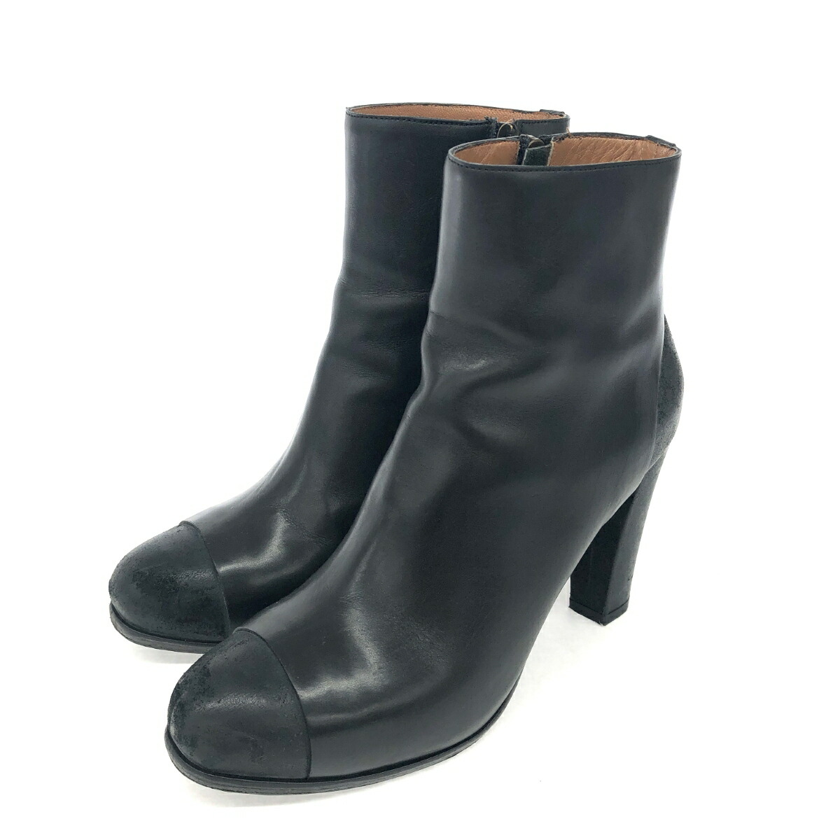 SARTORE サルトル ショート ブーツ 良好 37 1/2 ブラック レディース 靴 シューズ ブーティー boots 【中古】