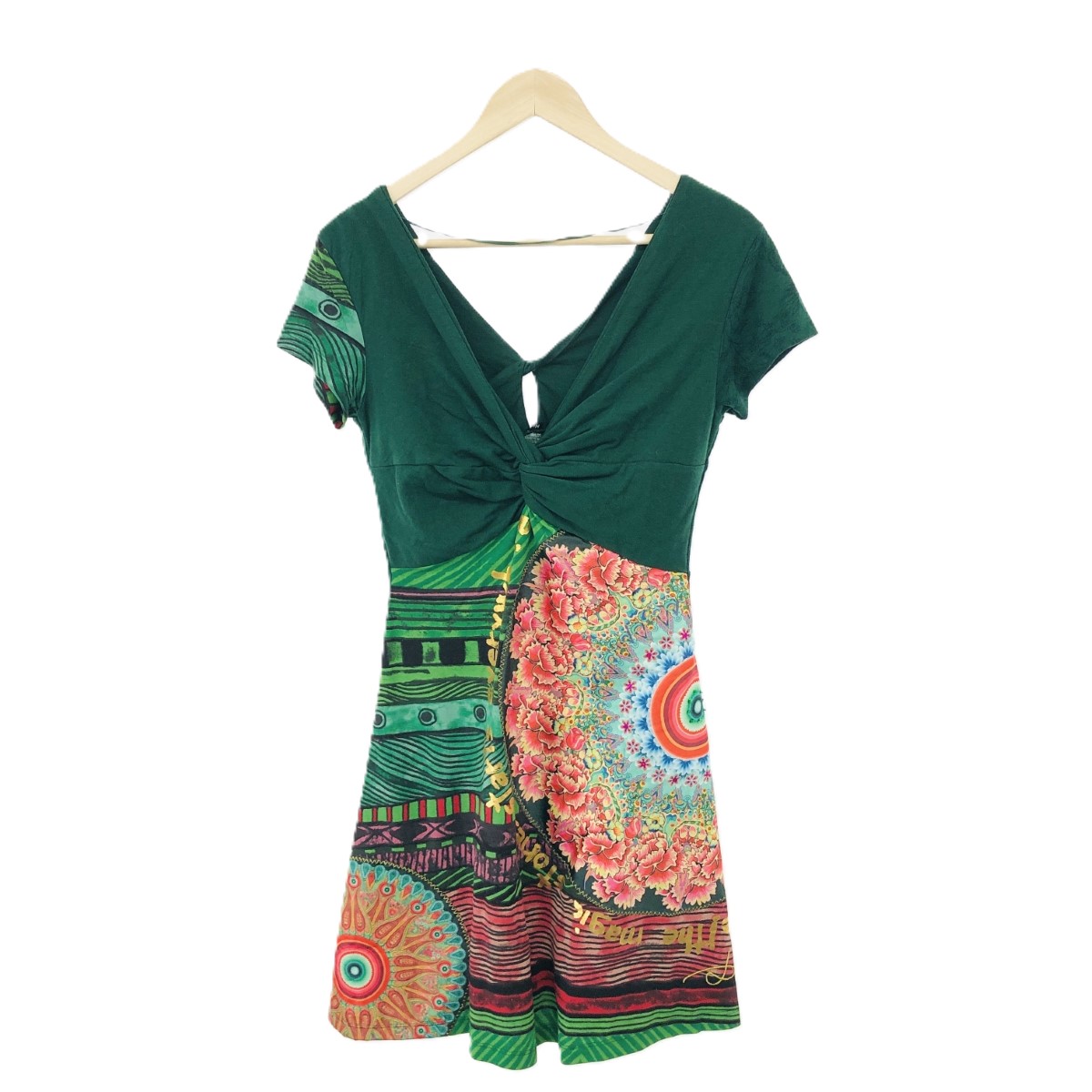 Desigual チュニックワンピース 美品 desigual デジグアル チュニック ワンピース ブラック L