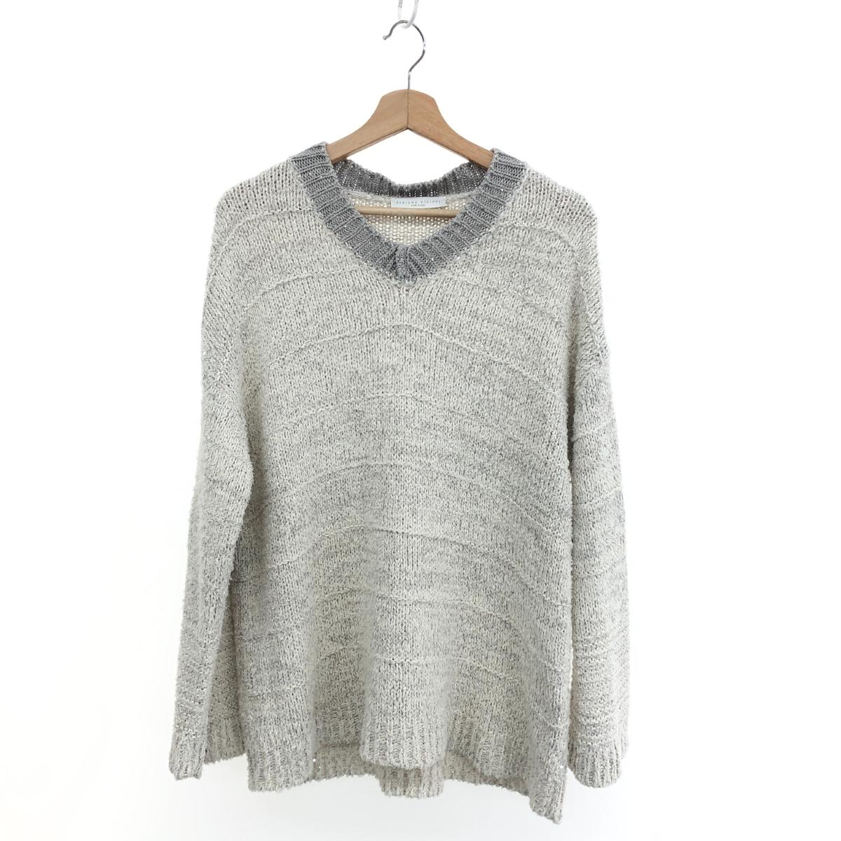 FABIANA FILIPPI ファビアナフィリッピ 長袖ニット ホワイト レディース トップス スパンコール 【中古】｜リサイクル ティファナ 9,520円