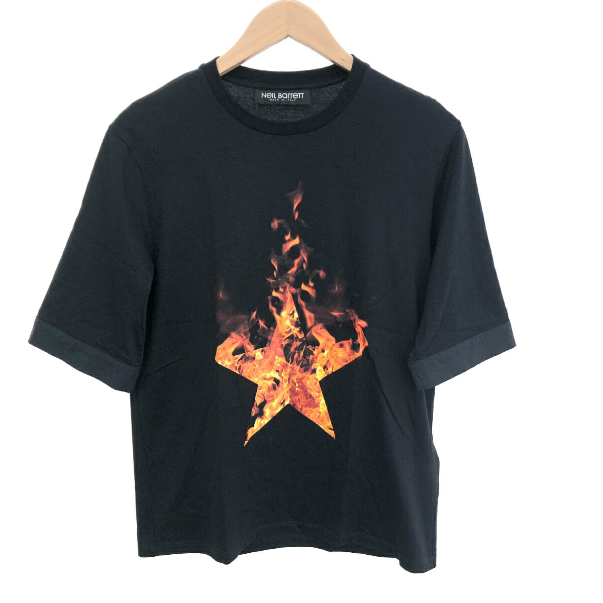 ニールバレット プリントプルオーバーフーディ ブラック fit=scale-down,w=1200