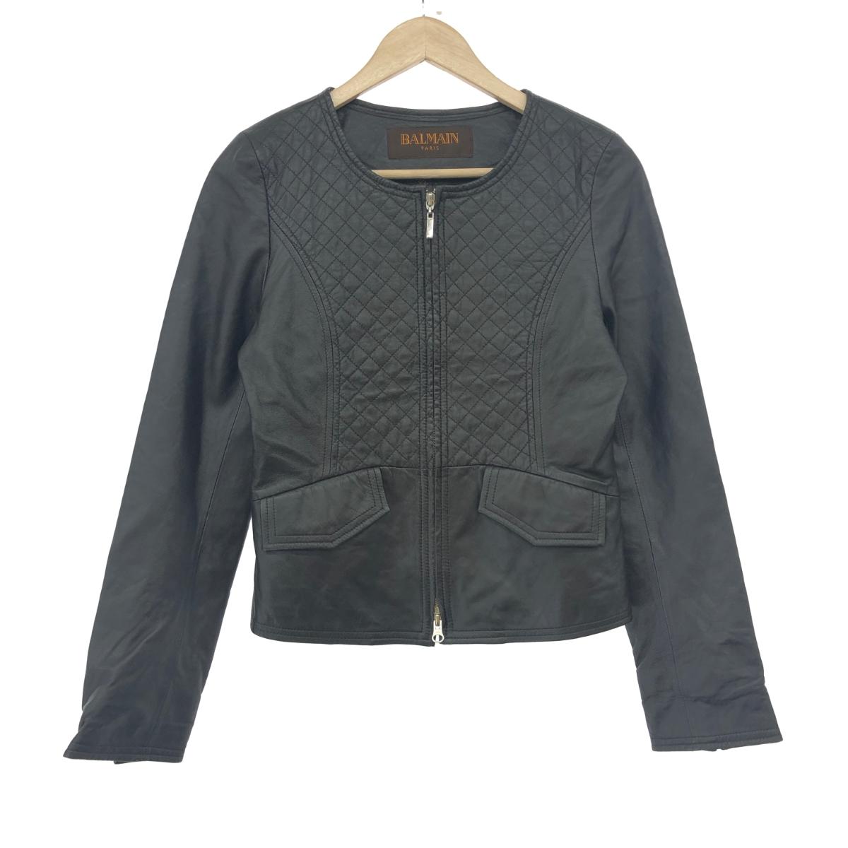楽天市場】BALMAIN PARIS バルマン レザーコート 良好 13