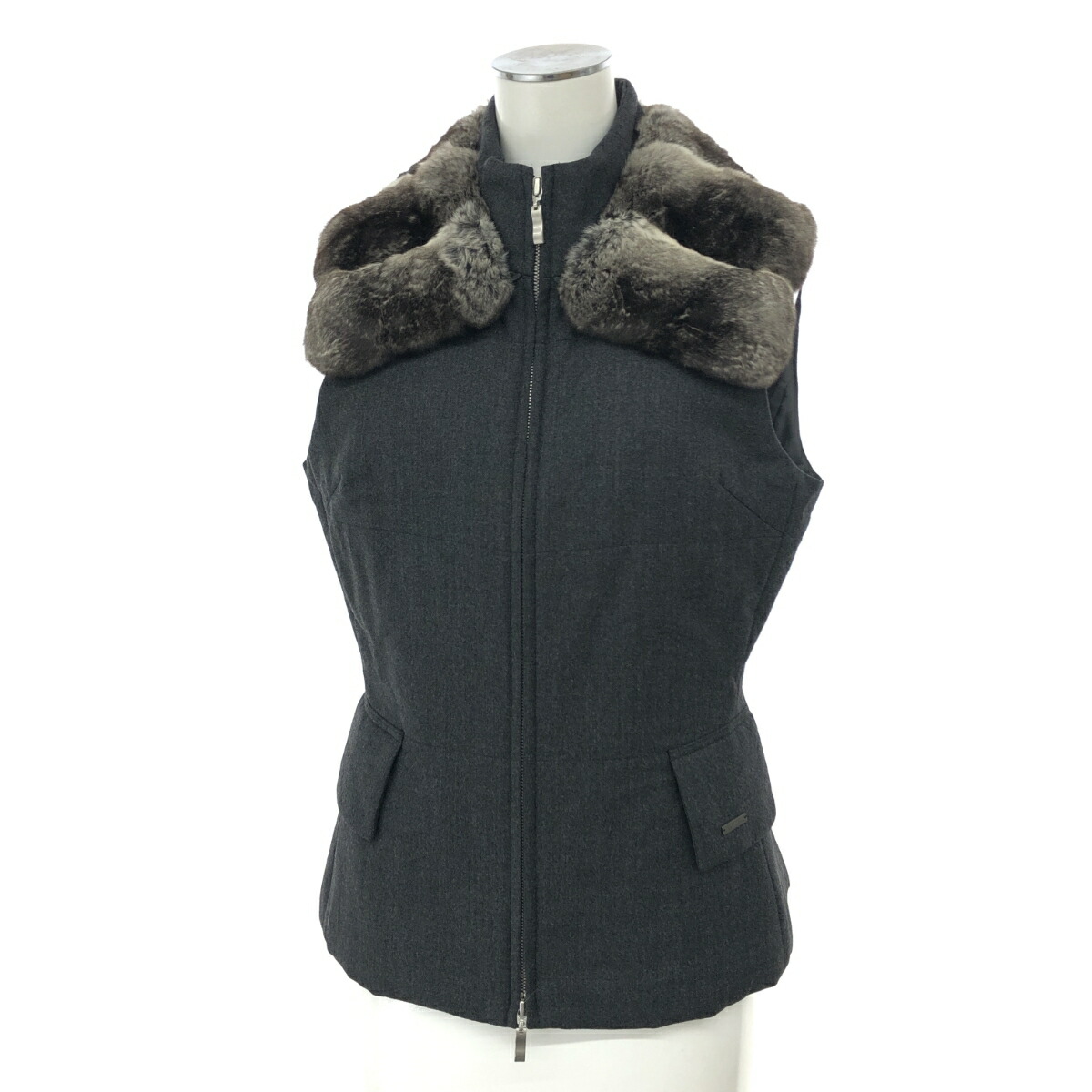 楽天市場】【フォクシー】Foxey チンチラファー ダウンベスト 28968