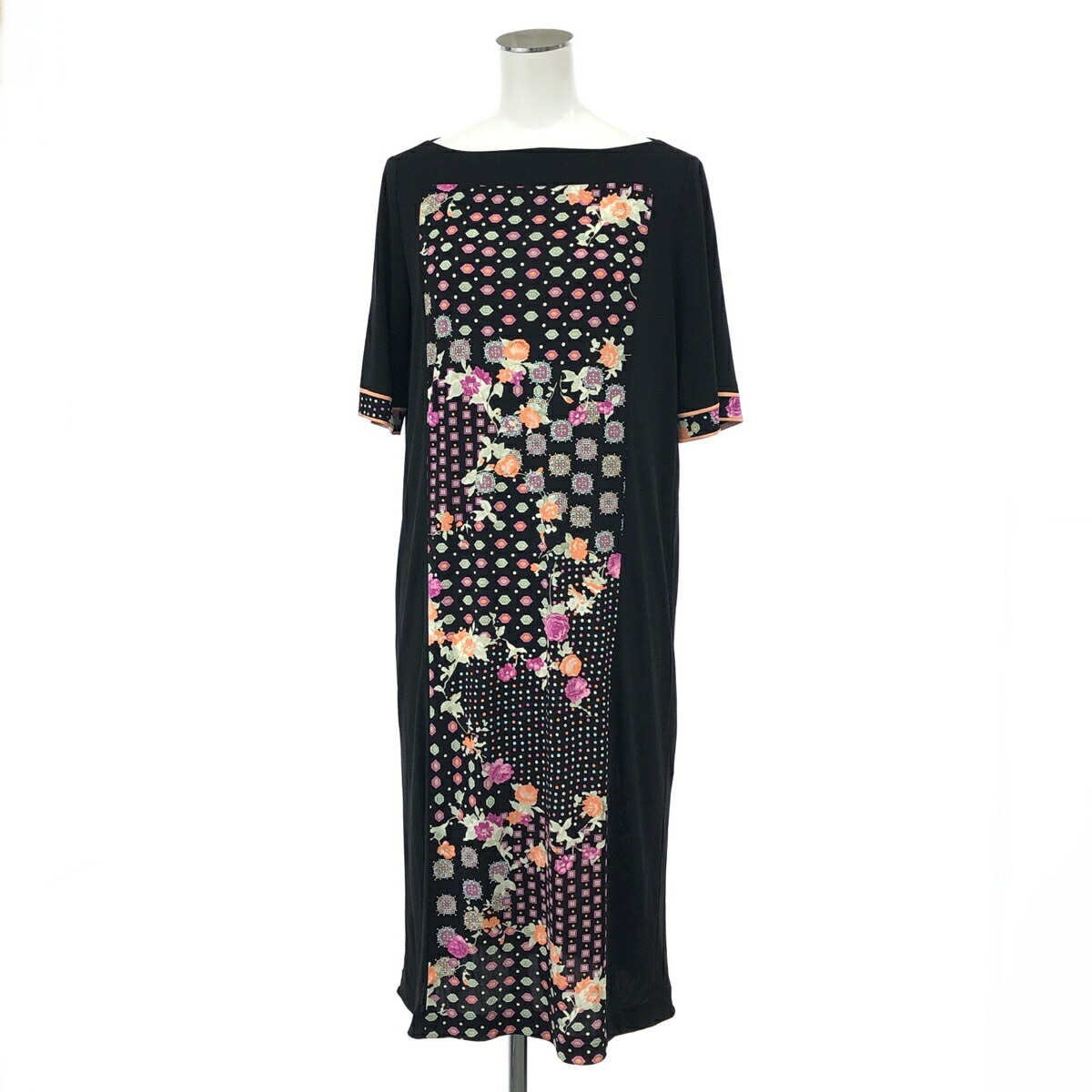 楽天市場】LEONARD レオナール ワンピース サイズ:☆ ブラック