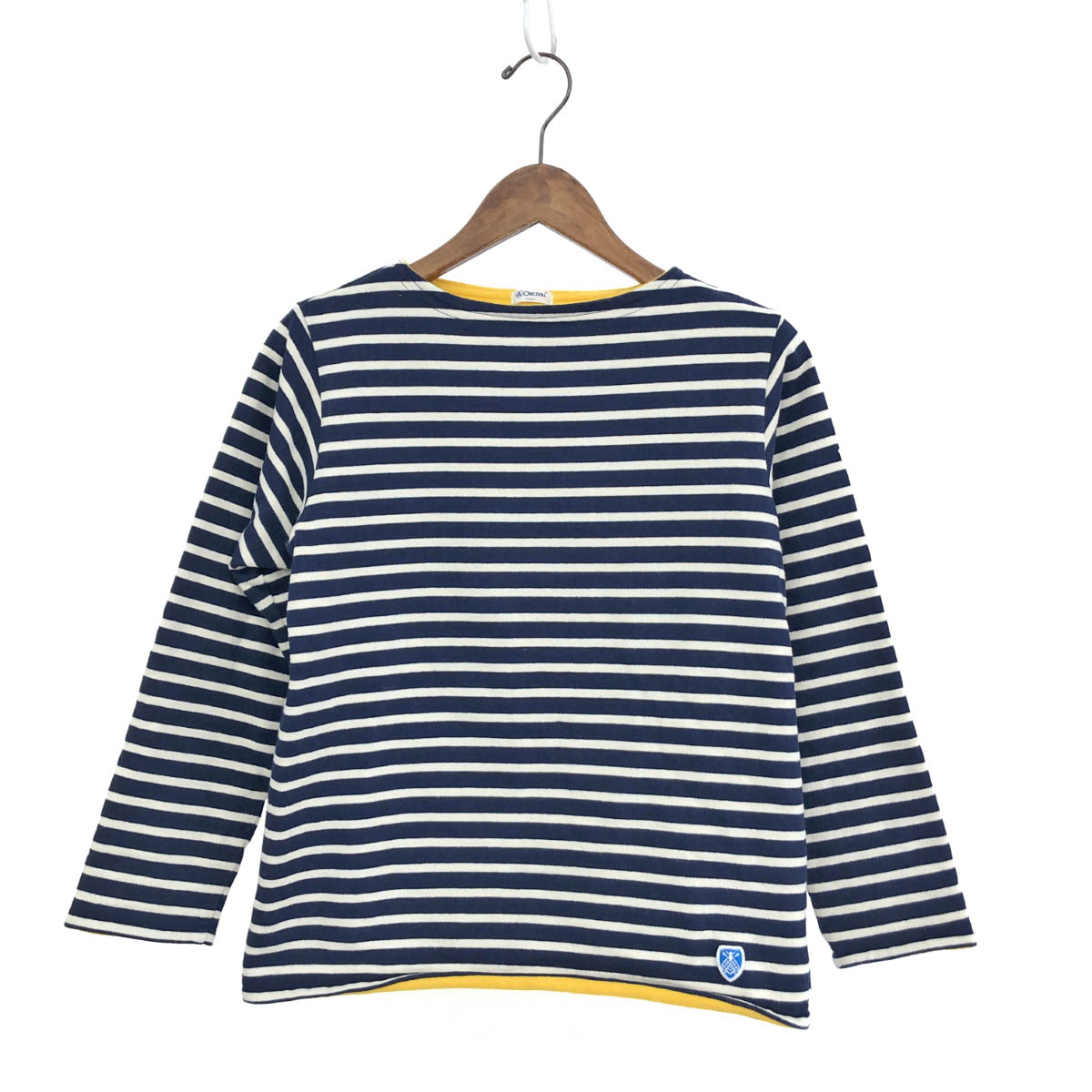orcival オーシバル  ボートネックトップス  サイズ:1 20A-NW-001 ネイビー 綿 レディース  トップス ボーダー 裏地フリース 楽天市場】orcival オーシバル ボートネックトップス サイズ:1