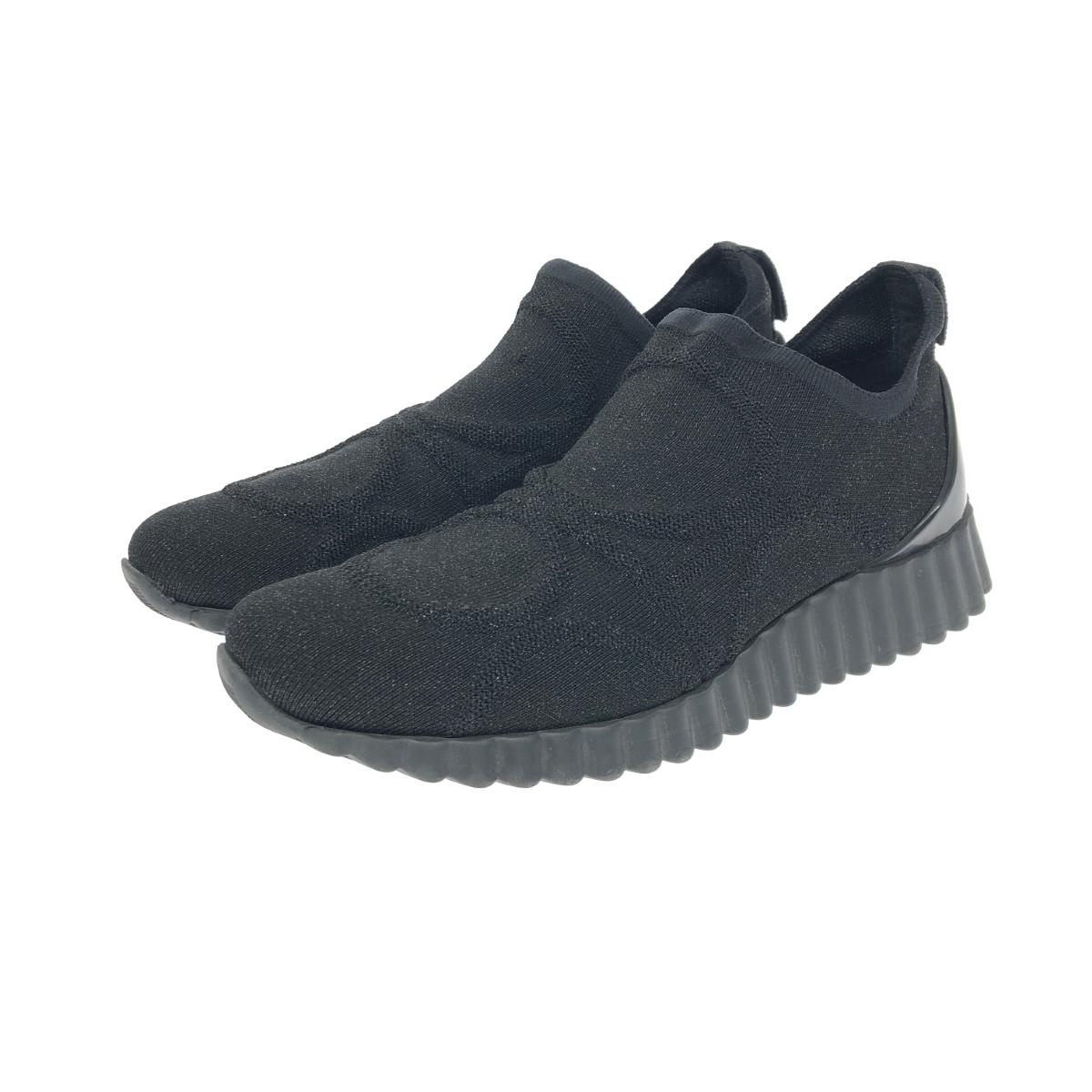 Salvatore Ferragamo サルヴァトーレフェラガモ ガンチーニ スニーカー 好ましい 6  黒いこと   レディース 靴 シューズ sneakers 【中古】