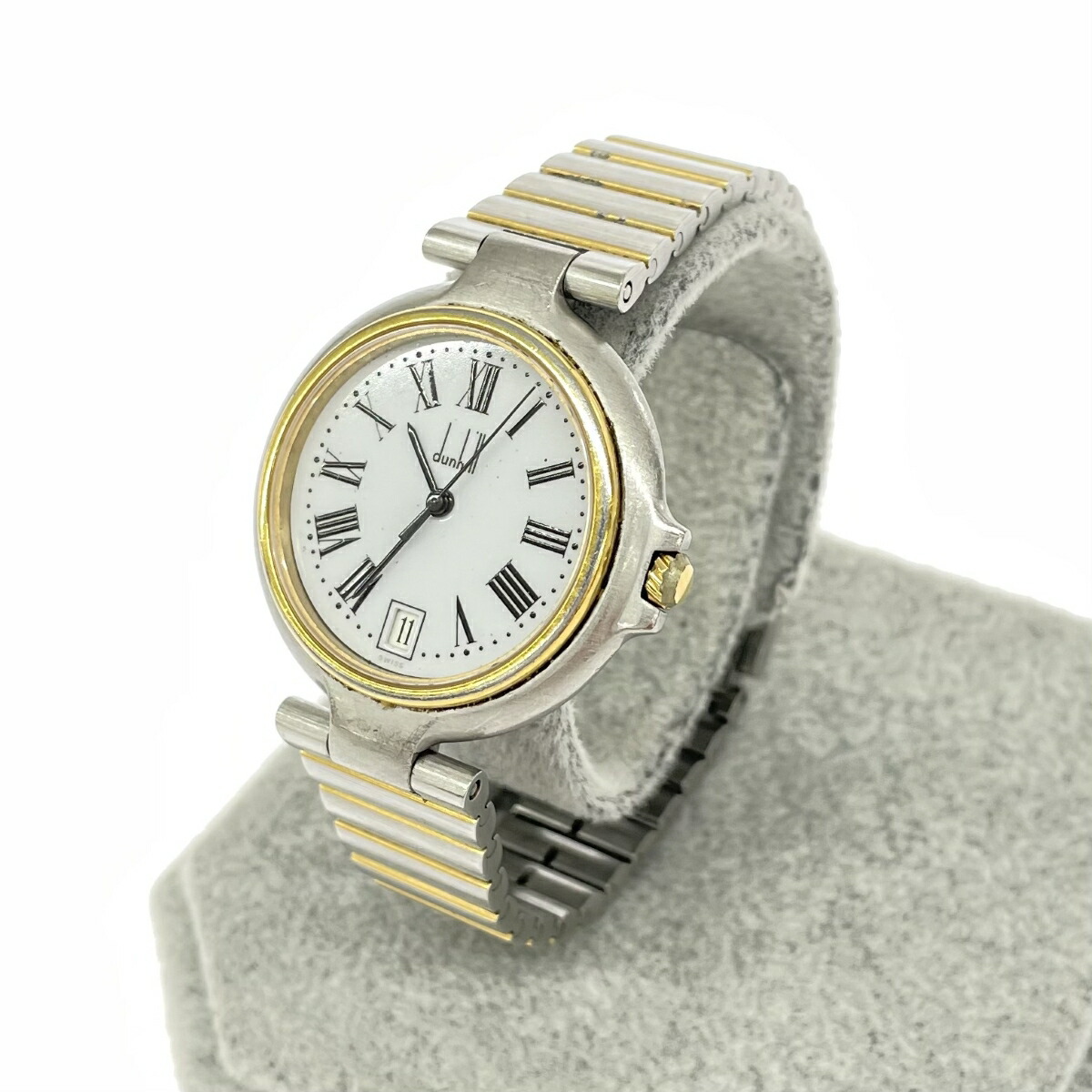 【美品】ダンヒル　ロンディニウム　金コンビ腕時計　稼働品 Yahoo!オークション - 【2-24-09】稼働 Dunhill ダンヒル