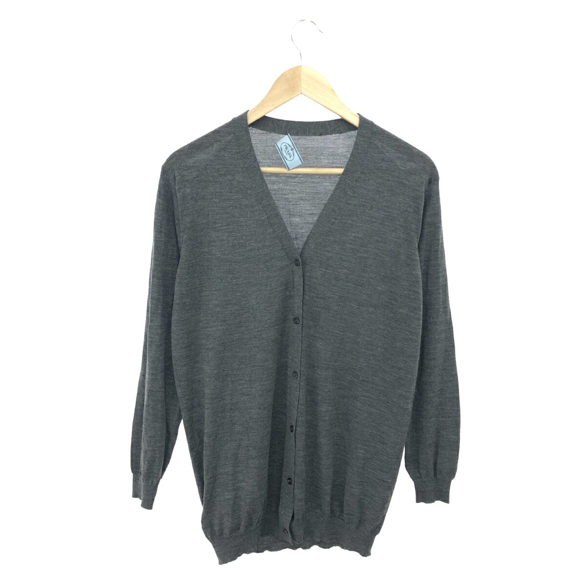 楽天市場】プラダ ニット カーディガン サイズ：38 グレー カシミヤ