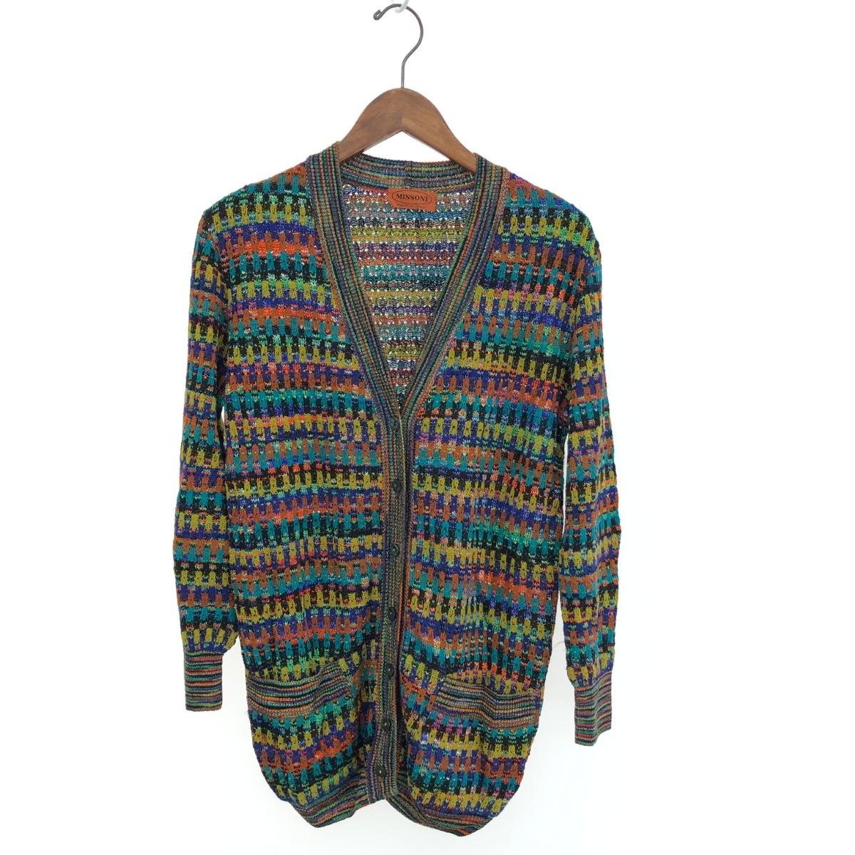 イタリア製 モヘヤ混 MISSONI カーディガン ボーダー マルチカラー S 楽天市場】MISSONI SPORT ミッソーニスポーツ カーディガン 良好