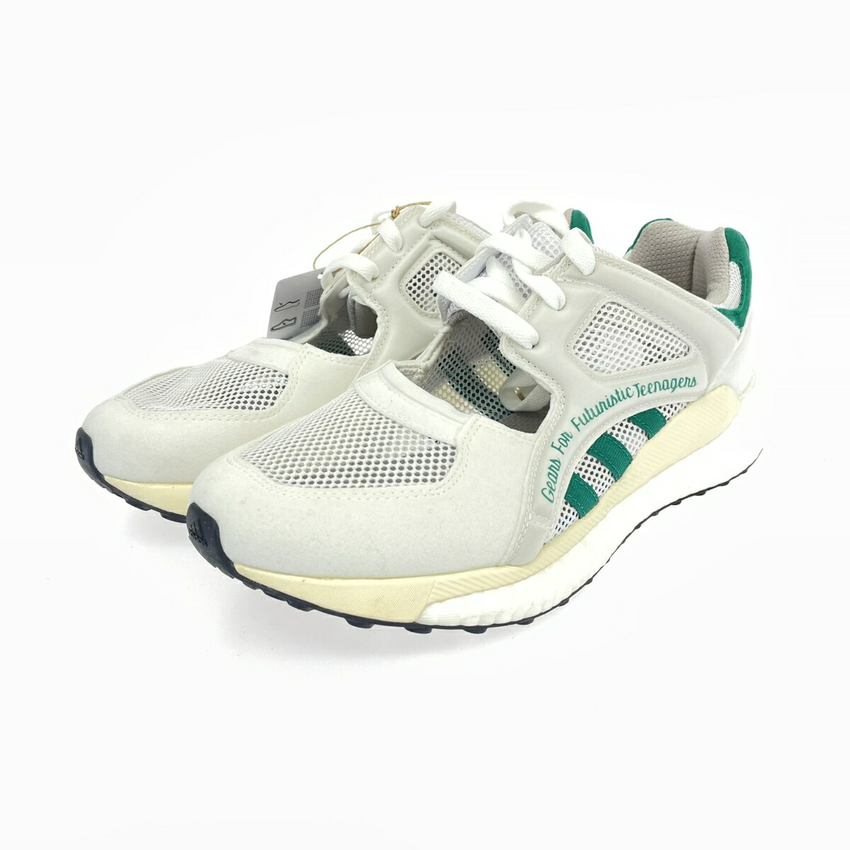 adidas アディダス×ヒューマンメイド EQY RACING スニーカー 未使用品 26.5  ホワイト   メンズ 靴 シューズ sneakers 【中古】