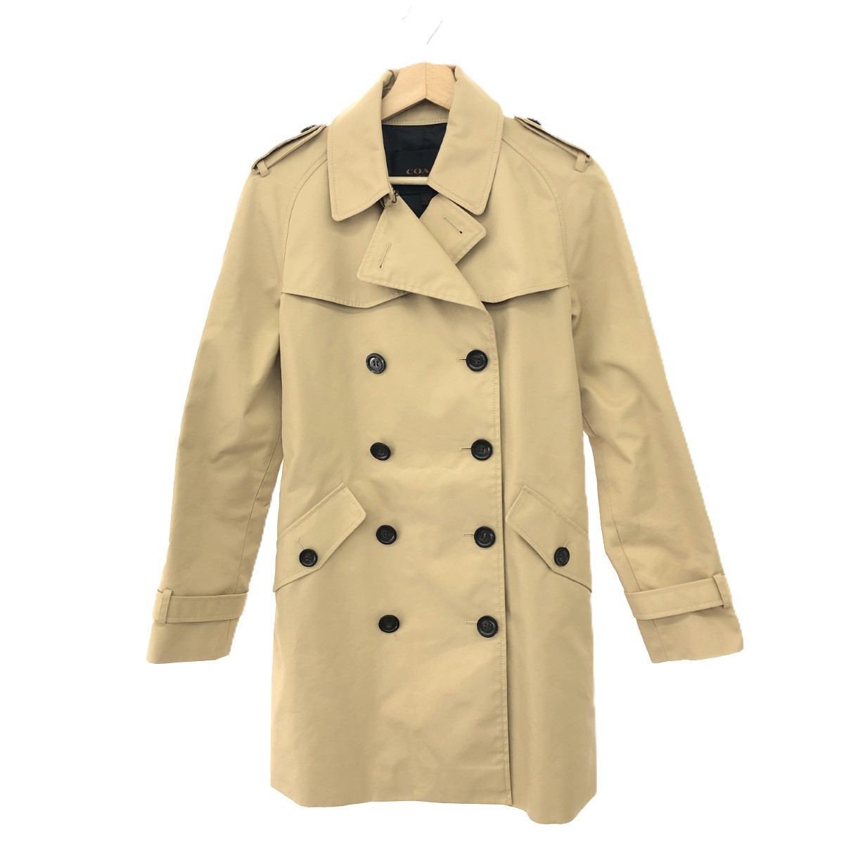 【COACH】ベージュ ダブルブレスト トレンチコート／レディースXS COACH / コーチ | ダブルブレスト トレンチコート XS ベージュ