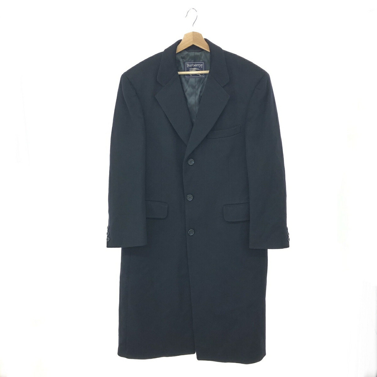 【クリーニング済】Burberry ダブルチェスターコート　キャメル　L ロング ギャバジン カーコート (フォッシル) - メンズ