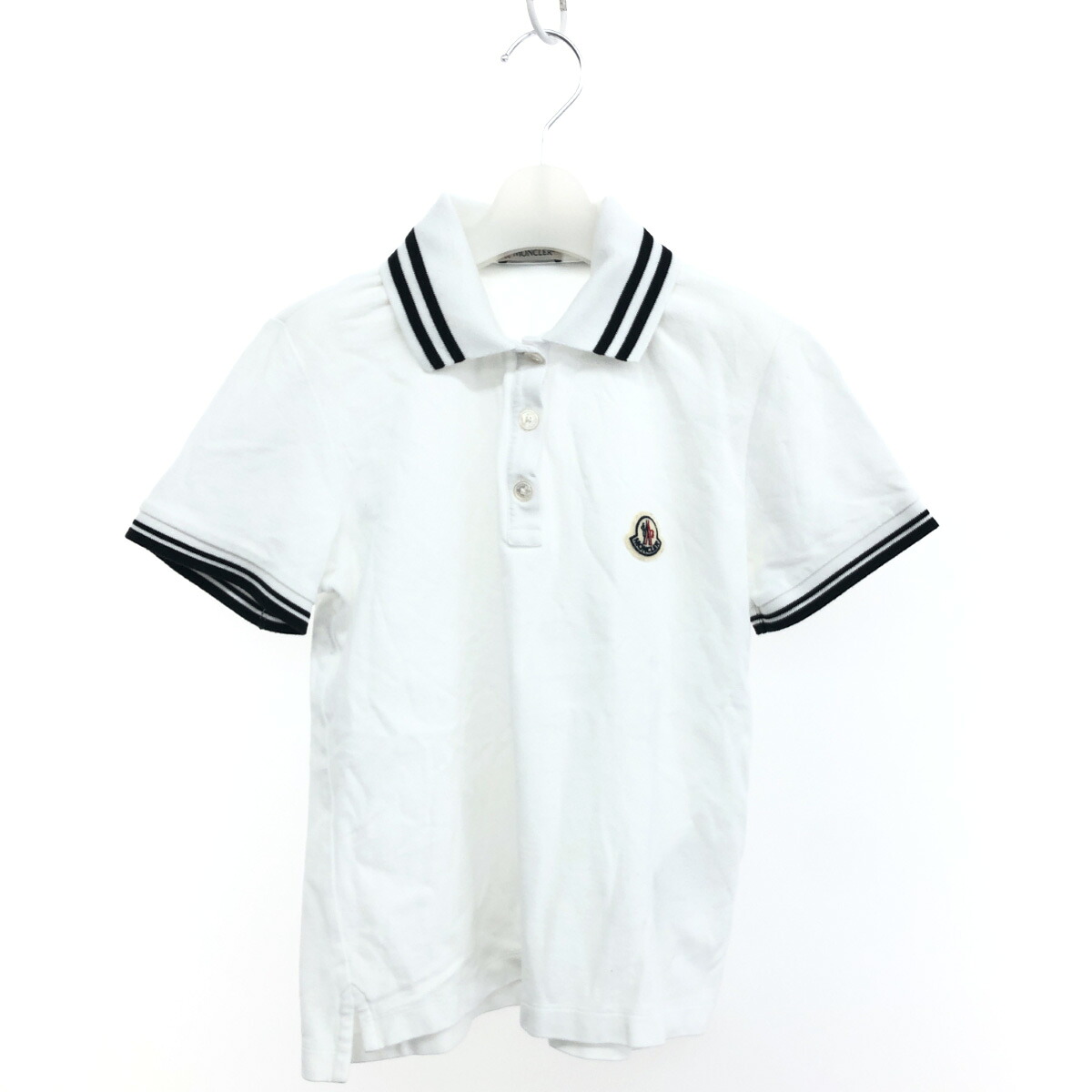 MONCLER モンクレール 半袖ポロシャツ 良好 サイズ:XS ホワイト レディース トップス POLO　MANICA　CORTA 【中古】
