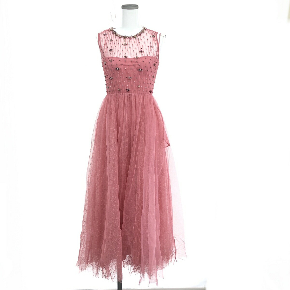 REDVALENTINO レッドヴァレンティ　ハート刺繍　レースワンピース RED VALENTINO - REDVALENTINO レッドヴァレンティ ハート刺繍