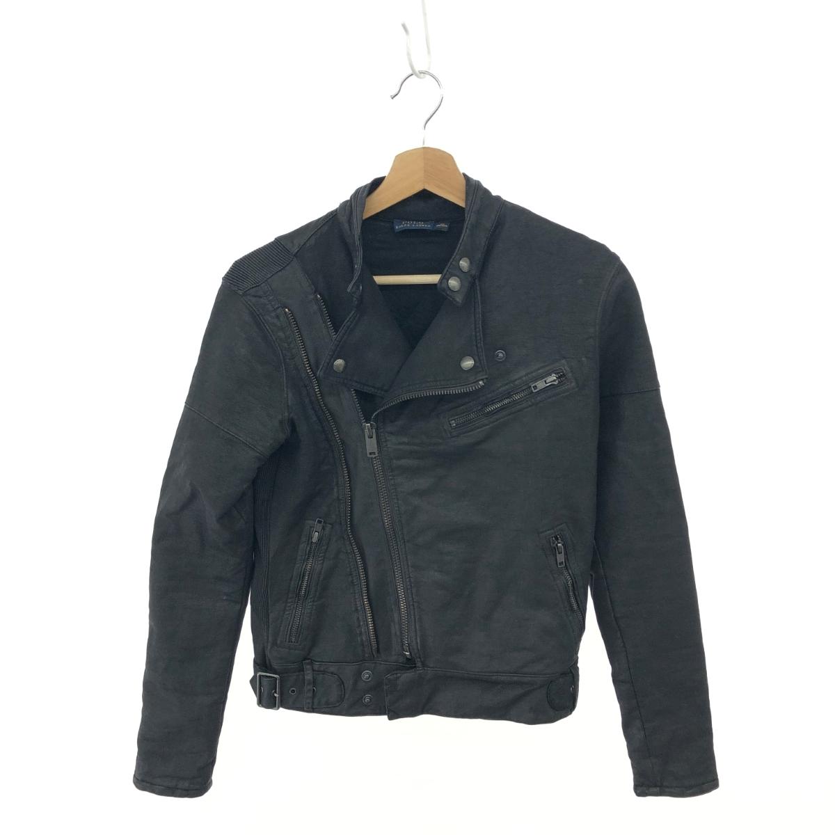 美品⁂ラルフローレン　ブラックレーベル⁂レザージャケット　総裏総柄　千鳥格子　M 美品⁂ラルフローレン ブラックレーベル⁂レザージャケット 総裏総柄 千鳥格