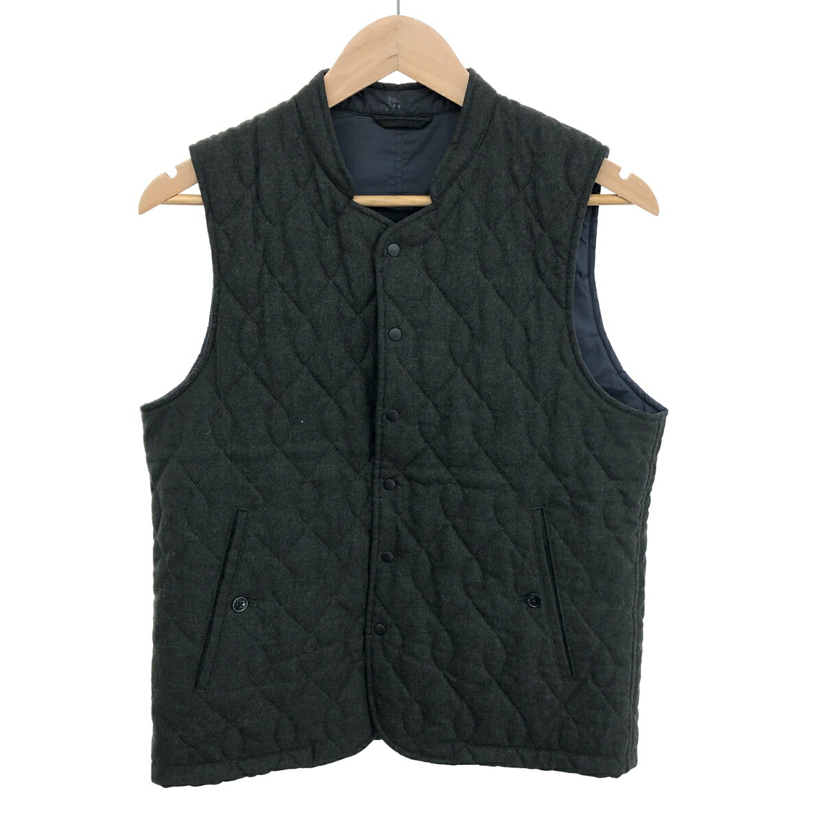 25ss STILL BY HAND スタンドカラーベスト リネン混 25ss STILL BY HAND スタンドカラーベスト 46 黒 - メルカリ