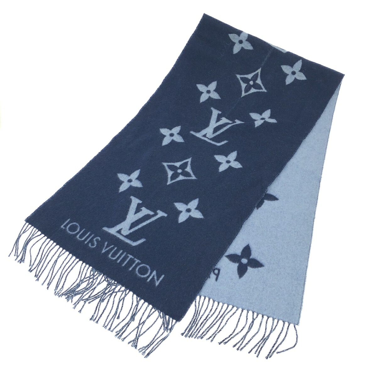 LV ルイヴィトン レイキャビック カシミヤ100%ストール マフラー LOUIS VUITTON ルイヴィトン エシャルプレイキャビック マフラー