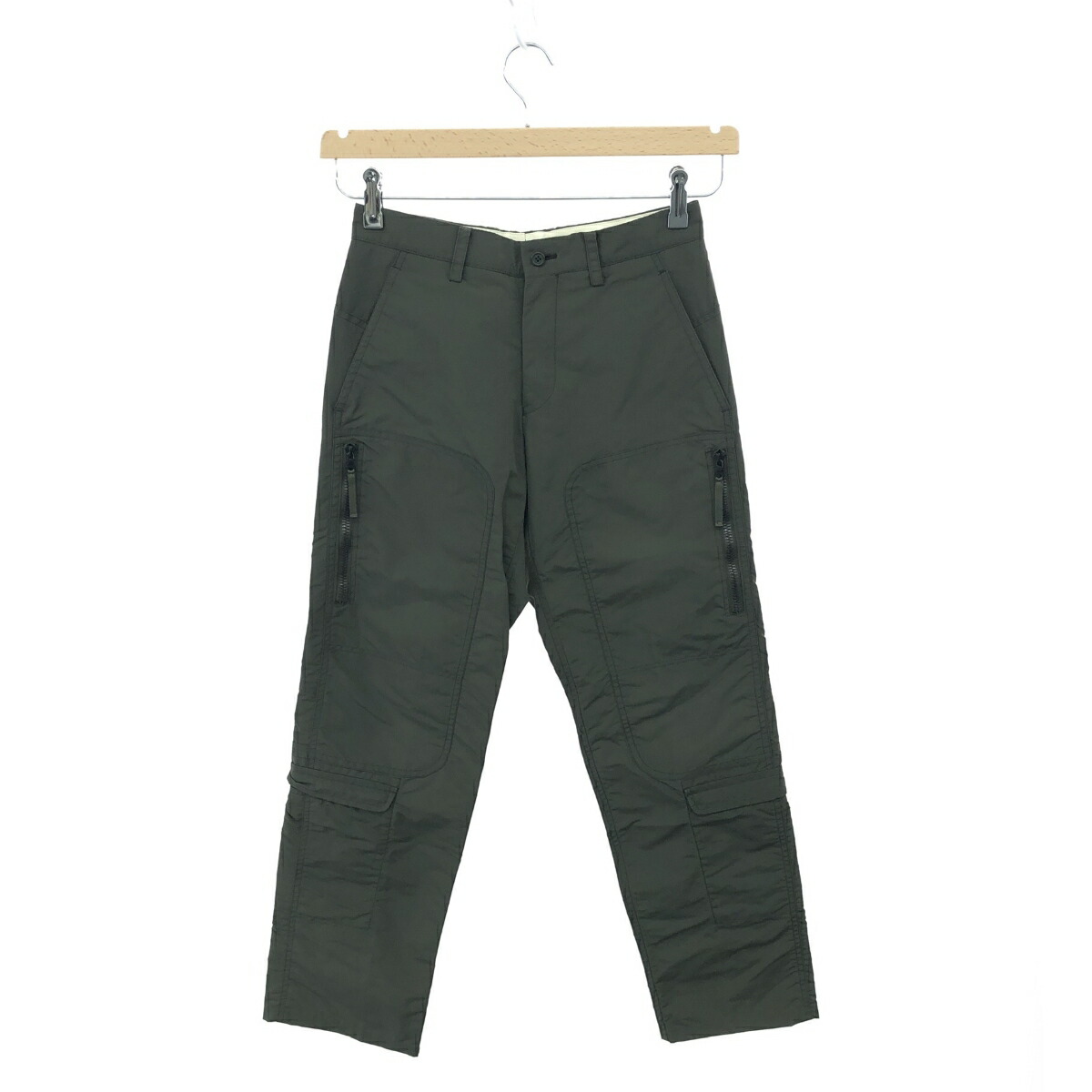 ISSEY MIYAKE MEN イッセイミヤケメン パラシュートパンツ サイズ:1 ME12FF523 カーキ ナイロン メンズ ボトムス 【中古】
