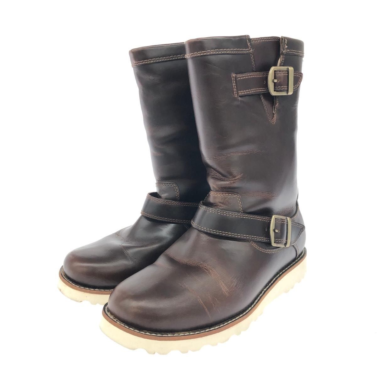 UGG アグ エンジニアブーツ 25 ブラウン ムートン メンズ 靴 シューズ boots ワークブーツ 【中古】