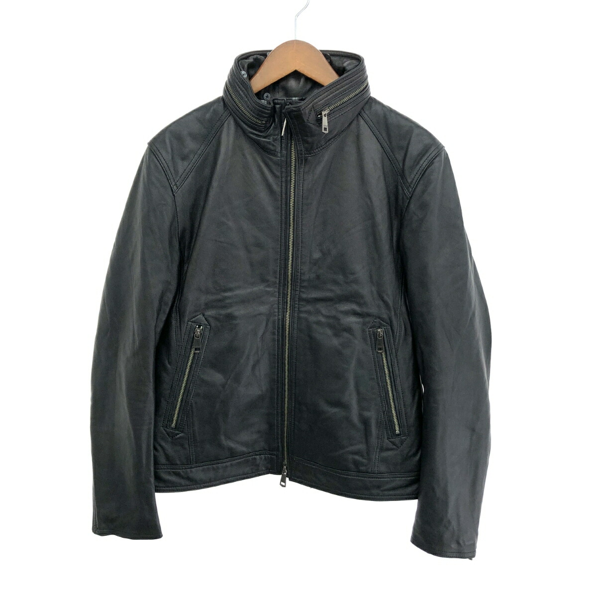 美品 BURBERRY ストレッチ素材 ライダースジャケット 楽天市場】BURBERRYBRIT バーバリーブリット カーフレザー