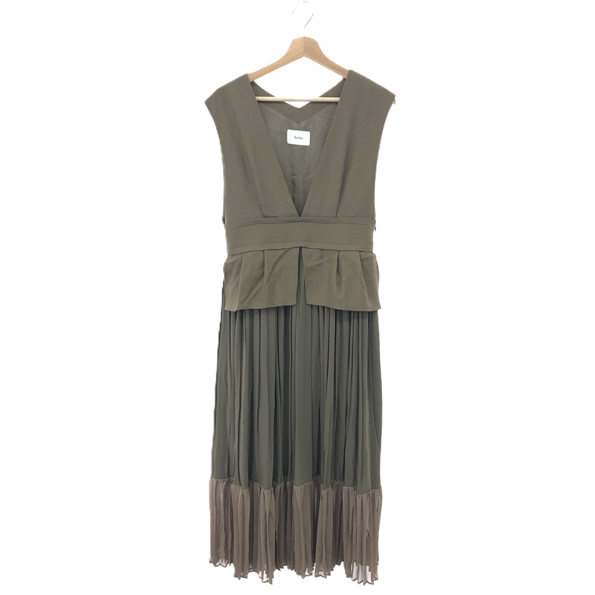 アローブ　arobe ワンピース Arobe｜フラワー刺繍切替ワンピース