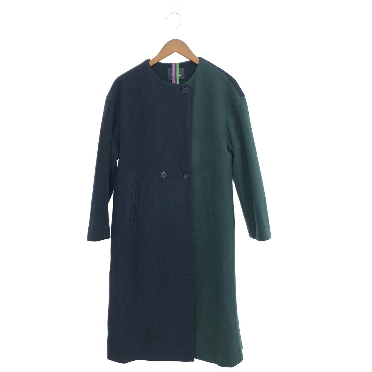 ポールスミス ウールコート フード グリーン 緑 40 ミドル ポールスミス ウールコート フード グリーン 緑 40 ミドル ロング