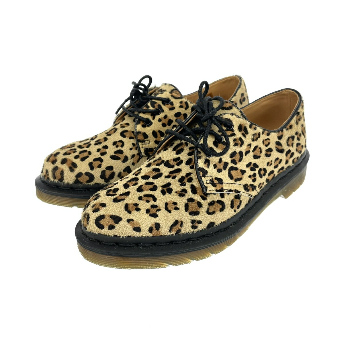 新品Dr. MartensマーチンSmiths レオパードヒョウ　ハラコシューズ ドクターマーチン Dr.Martens メンズ 4ホールシューズ スミス