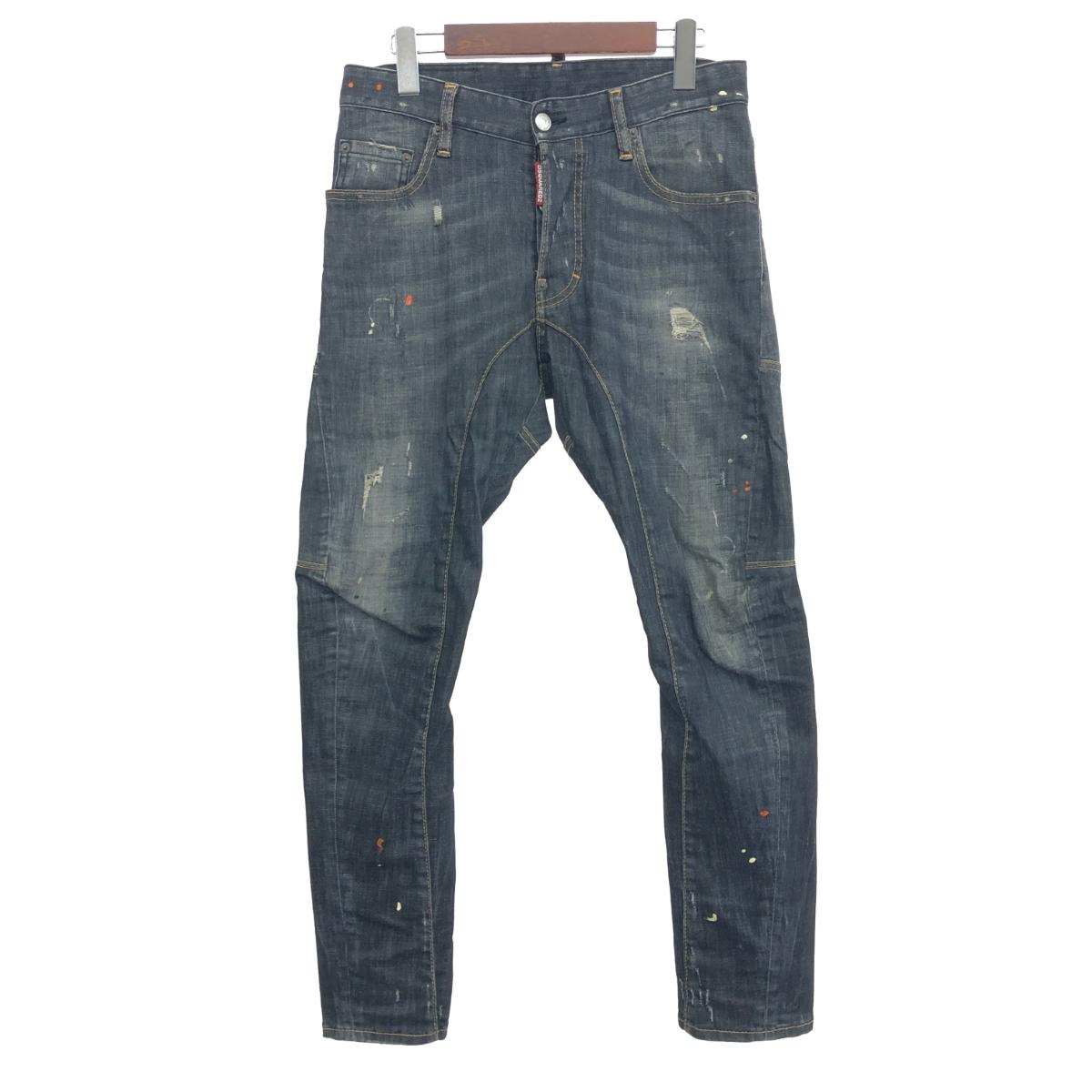Dsquared2 ディースクエアード ジーンズ ズボン下  大きさ:44 S71天使の都市0981 黒いこと  メンズ  ボトムス 【中古】