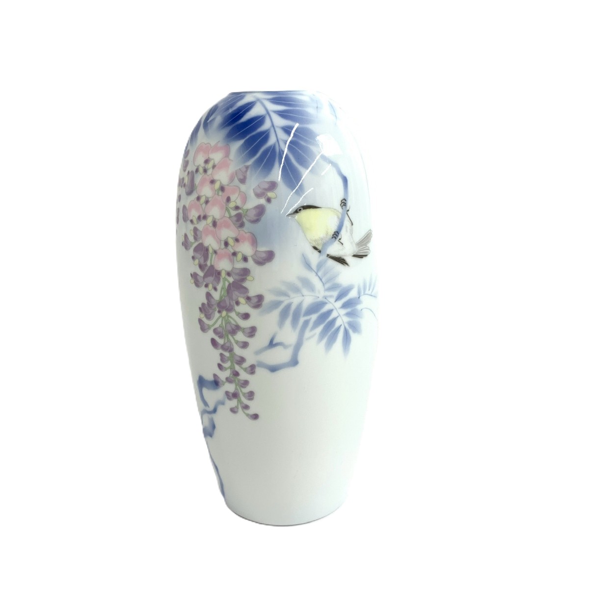 深川製磁　宮内庁御用達　瑠璃牡丹　金彩　花瓶 楽天市場】【中古】深川製磁 花瓶 金彩瑠璃牡丹 宮内庁御用達