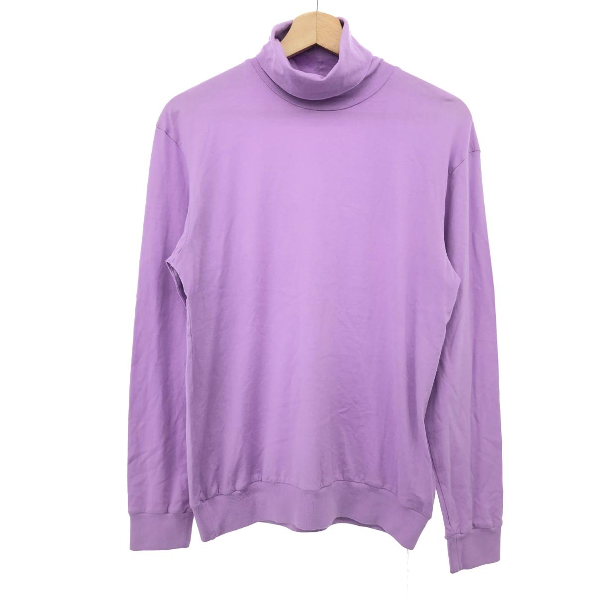 FEDELI フェデリ DERBY ML JERSEY SUPIMA タートルネック カットソー 良好 サイズ:XXS パープル スーピマコットン メンズ トップス 【中古】