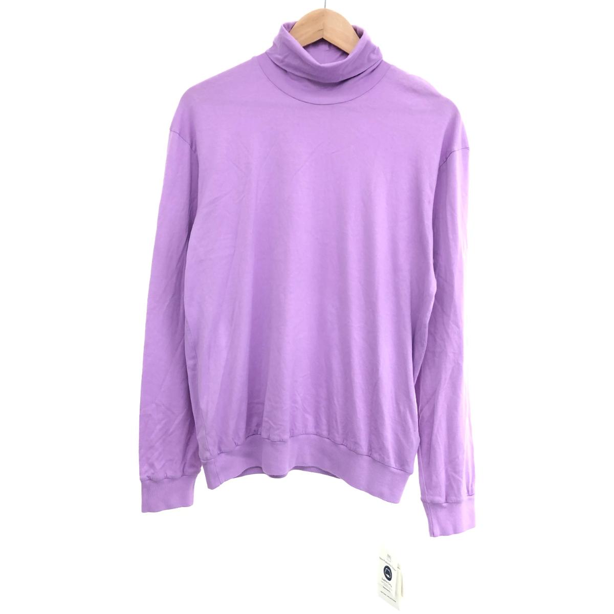 FEDELI フェデリ DERBY ML JERSEY SUPIMA タートルネック カットソー 美品 サイズ:M パープル スーピマコットン メンズ トップス 【中古】