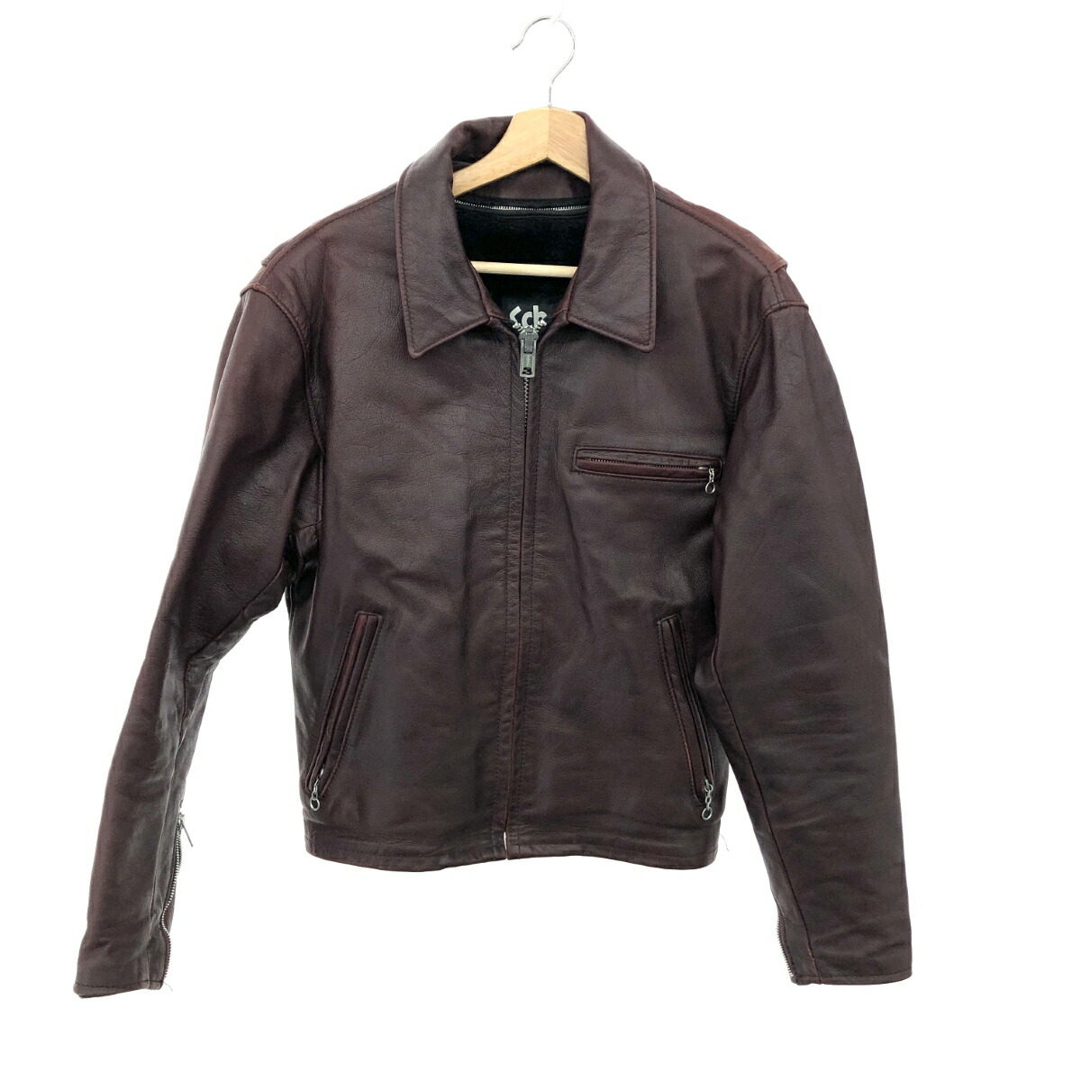 Schott ブラウンレザー ビンテージシングルライダースジャケット　サイズ36 schott - 美品 ショット SCHOTT ジャケット レザージャケット