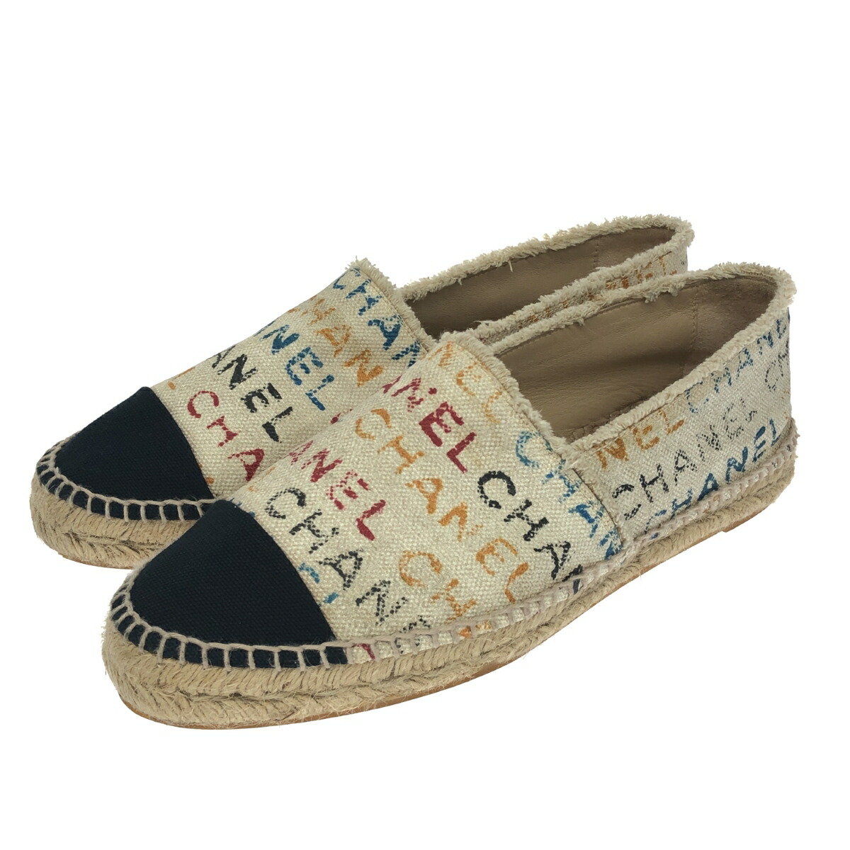 楽天市場】CHANEL シャネル エスパドリーユ フラットシューズ