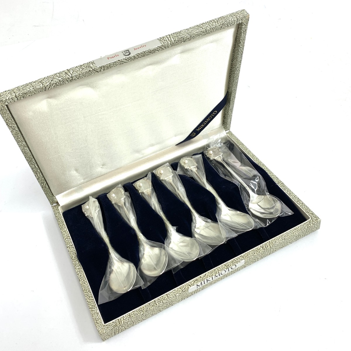 楽天市場】美品 ミキモト MIKIMOTO パール付 スプーン 5本