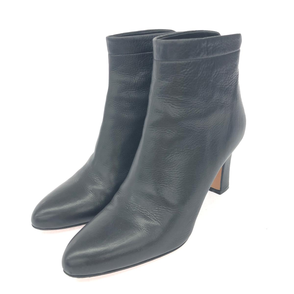 PELLICO ペリーコ ショート ブーツ 37 ブラック レザー バックファスナー レディース 靴 シューズ ブーティー boots 【中古】